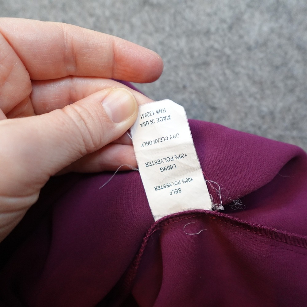Amanda Uprichard Skort Womens Extra Large Burgundy Side Slit Mini High Waisted - Picture 7 of 8